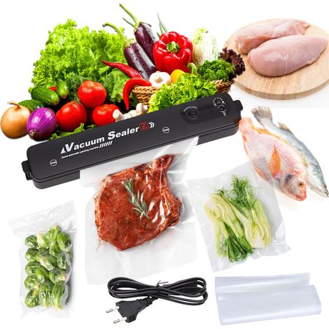 Selladora al vacío para envasar alimentos en bolsas + 10 bolsas (1/5)