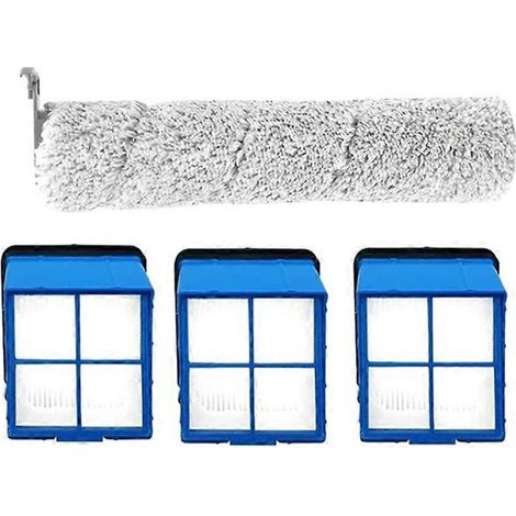 Lot de 4 filtres HEPA pour brosse rotative d'aspirateur Bissell CrossWave OmniForce 3882 - Pièces de rechange pour brosse rotative et filtre d'aspirateur