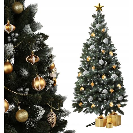 KADAX künstlicher Weihnachtsbaum mit Raureif, aus PVC, Kiefer, 180 cm