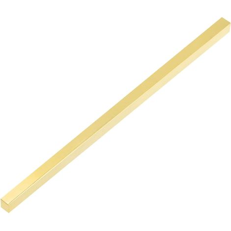 H62 Brass Flat Bar, 0.2"x0.2"x14" Square Bar Full Brass Sheet For Knives DIY Crafts Architectural Decoration Industry Thermal Conductivity (1/5)