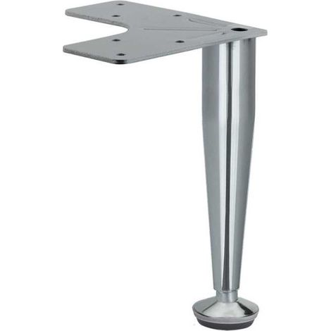 ELEMENT SYSTEM - PIEDE CONICO IN METALLOCON FLANGIA TRIANGOLARE H100 CROMO (1/2)