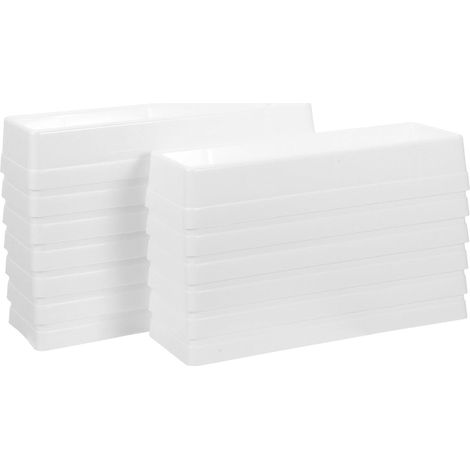 Lot de 20 bacs à réactifs de 50 ml, réservoirs de solution liquide jetables, bassins de pipettes de laboratoire gradués transparents pour la manipulation de liquides et les tests (1/4)