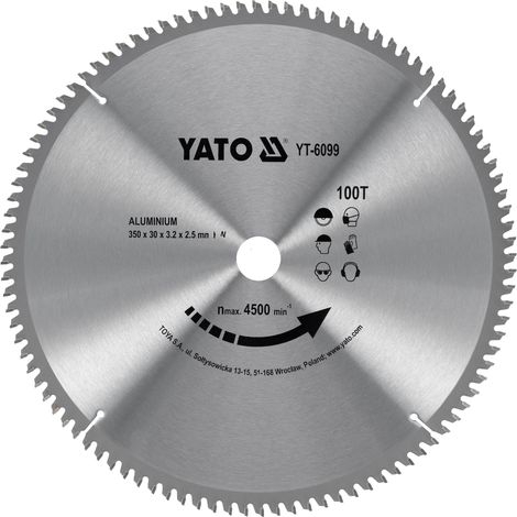 Tarcza widiowa do aluminium 350x30mm 100Z