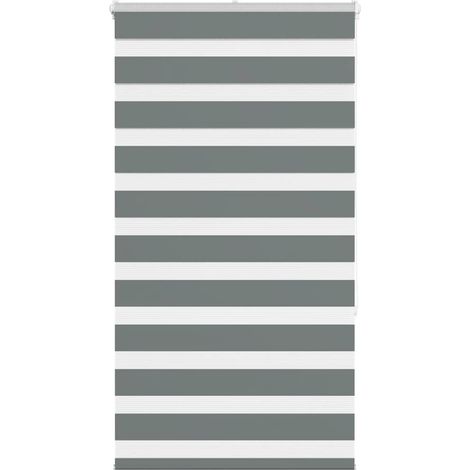 Doppelrollo Dunkelgrau 70x150 cm Stoffbreite 65,9 cm Polyester