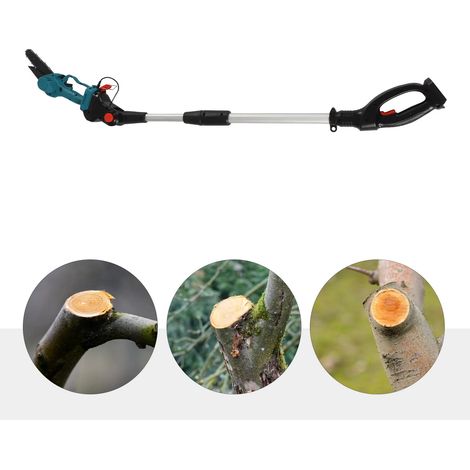 6" Mini Electric Cordless Chain Saw Min Handheld Chainsaw Pole Saw Battery Powered, for agriculture, forest firefighting, gardening