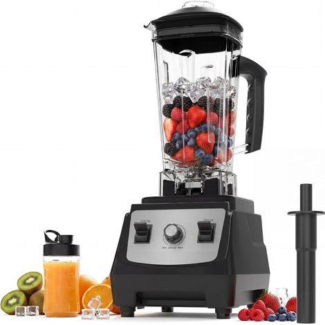 IDEALHOUSE Blender verre plastique 1400 W 300 ml modèle HS‑203 couleur noire (1/5)