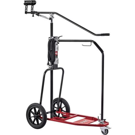 Flex – Poste de travail mobile pour systèmes de ponçage – Châssis stable pour chantiers – Roues en caoutchouc – Hauteur de travail max. 3400 mm – 473278 (1/5)