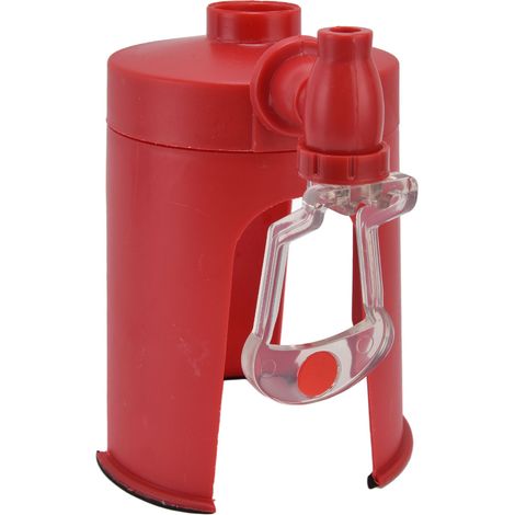 Fontaine à boisson automatique mini rouge pour maison, voyage et camping, distributeur d'eau rafraîchissante pour sodas et boissons.