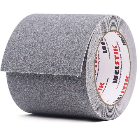 Bande Antidérapante adhésive, Forte Adhésif, Ruban Autocollant Anti-dérapante, pour Intérieur et Extérieur, pour la Sécurité au Travail et la Maison. Bande Sécurité, 10 cm x 5 m,