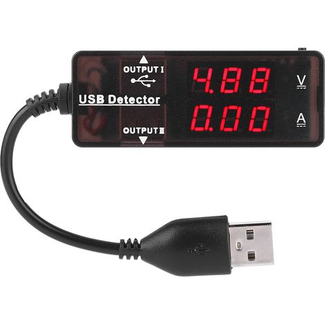 YB26VA Dual Display USB Detector Voltmeter Ammeter Voltage Current Meter Battery Capacity TesterSingle Color (1/5)