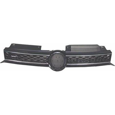 Grille de calandre avant noire et chromée Volkswagen Golf 6 GTD 2009-2013