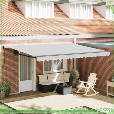 Auvent - ABI - Anthracite - 4×3 m - Rétractable manuel (1/5)