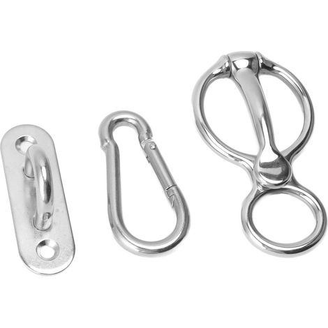 Anneau de traction pour cheval, demi-rond en acier inoxydable, équipement d'entraînement équin, accessoire sûr pour reculer (1/5)