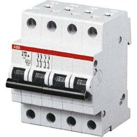 Abb s204 c63 interruttore automatico modulare 6ka 4 poli s551113