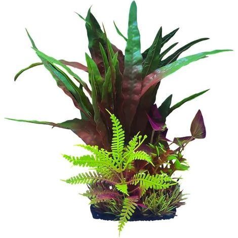 Plante aquarium no-name décoration stable sans entretien 28 cm
