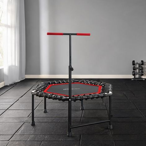 Trampoline de fitness 114 cm avec barre de maintien réglable (1/5)
