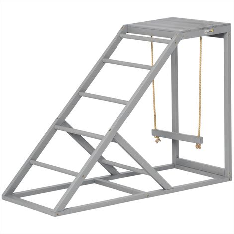 Accessoire pour poulailler Aire de jeux en bois de sapin (1/5)