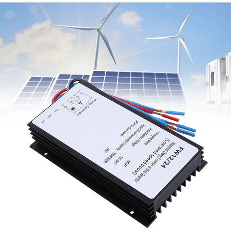 【Controlador de carga para turbina eólica】 - Controlador MPPT, aluminio, IP67, 12V/24V, 300W/600W - Disipación de calor y protección automática (1/5)