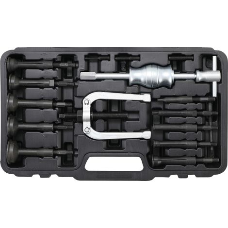 Bgs Technic – Jeu d'extracteurs de roulements intérieurs 16 pièces – Marteau coulissant 290 mm – Extracteur à 2 bras – Douilles d'expansion Ø 5 à 52 mm (1/7)