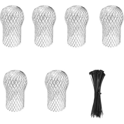 Crapaudine de Gouttière Extensible en Aluminium avec Grille Anti Feuilles Lot de 6 pour Installation et Entretien des Gouttières sur Toit ou Maison (1/5)