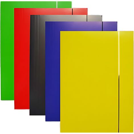 Diagrama de la carpeta con banda elástica de colores A4 MIX 1 pieza (1/2)