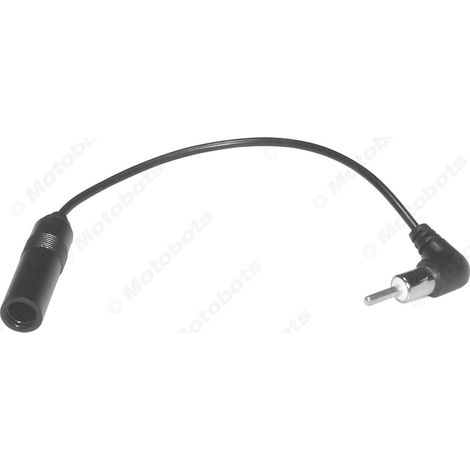 Câble d'extension coudé universel pour antenne automobile, mâle vers femelle, câble d'extension dédié pour antennes radio FM audio/vidéo de voiture. (1/4)
