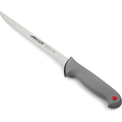 Cuchillo Fileteador Arcos Colour - Prof  242500 de acero inoxidable Nitrum y mango ergonómico de Polipropileno y hoja de 20 cm, funda display (1/5)