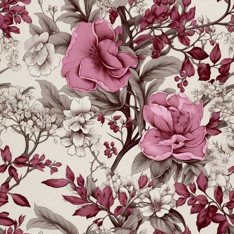 Tela decorativa para exteriores Oxford - Motivo floral I DX5513 (1/5)