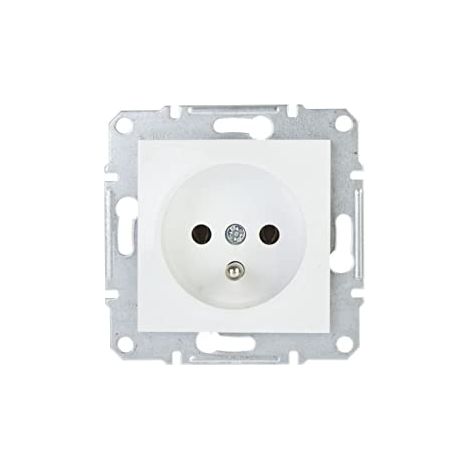 ASFORA PRISE SIMPLE AVEC/U SANS CADRE BLANC EPH2800721 SCHNEIDER ELECTRIC 3606480595783