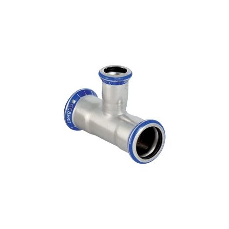 Geberit Mapress Acciaio inossidabile Raccordo a T ridotto, DN 32 / 20 / 32, dø 35 mm, 31214 (1/2)