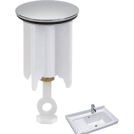 Bouchon de vidange de haute qualité, bouchon de fond d'évier, bouchon d'évier universel, bouchon d'évier réglable - bouchon de salle de bain 40 mm (hauteur réglable). (1/4)