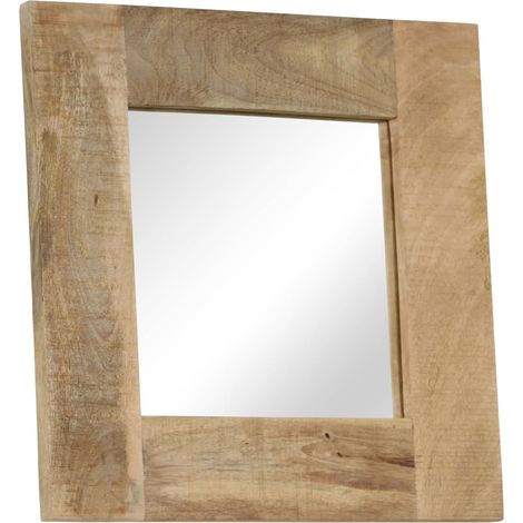 Maison Exclusive - Spiegel Mangoholz Massiv 50 x 50 cm