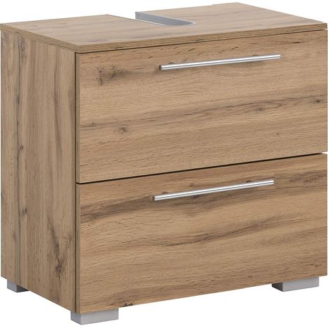 Schildmeyer Carlos 148595 - Mobile sottolavabo, finitura rovere rustico, 60,2 x 59,1 x 35 cm (1/3)