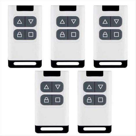 Télécommande Pour Porte De Garage À Enroulement - 433 Mhz - Compatible Systèmes À Enroulement - 1 Pièce (1/5)