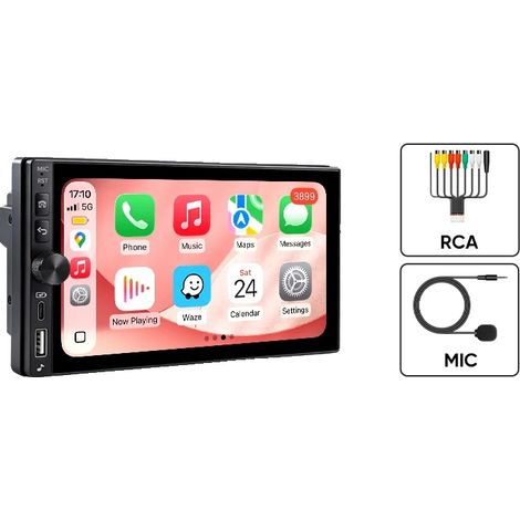 CarPlay, dimensioni del display, connettività wireless, microfono wireless K60 (1/2)
