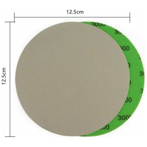 Lot de 50 disques abrasifs, papier abrasif rond, disques abrasifs auto-agrippants 125 mm, 3000/4000/5000/7000/10000 disques abrasifs humides et secs pour flocage, papier abrasif