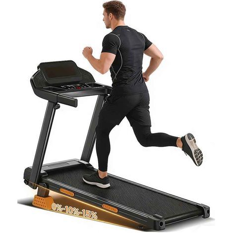 Tapis de course électrique pliable avec 12 programmes – Inclinaison manuelle, vitesse réglable, compact pour la maison- SF20