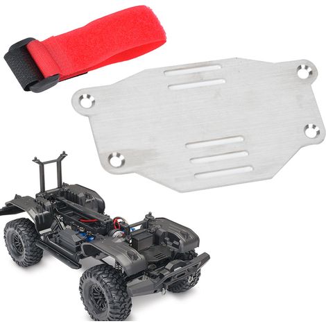 Support avant pour batterie Traxxas TRX‑4, plateau de châssis et accessoire équipement. (1/5)