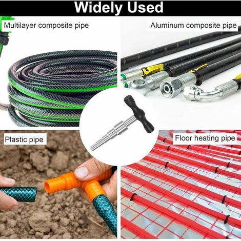 Calibrateur multi-uso PEX, metalli, alluminio compositi (16-32mm), smussatore tubi professionale (1/2)