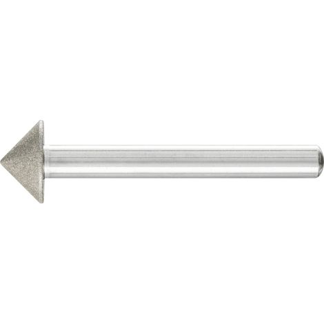 PFERD TOOLS Diamant-Schleifstift Spitzkegel Ø15x90° SchaftØ6 mm D64 (fein) zum Anfasen/Entgraten/Senken