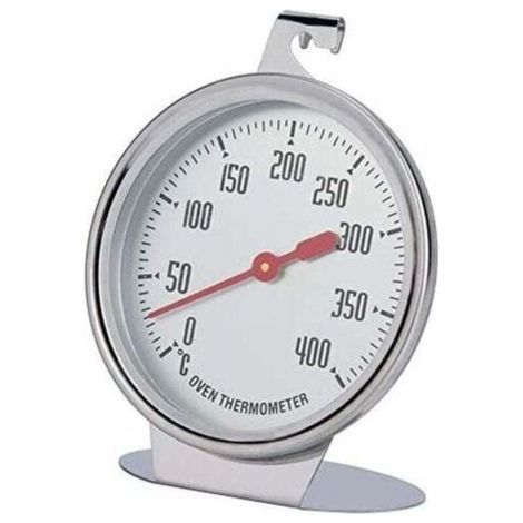 Ofenthermometer, Temperaturanzeige, Sofortanzeige, Edelstahlsonde, Drehknopf, großes Zifferblatt, Küchenutensil zum Backen. (1/4)