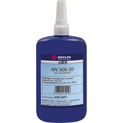 Riegler Lock AN 306-20, anaerober Klebstoff, hochfest, 250 ml (1/3)