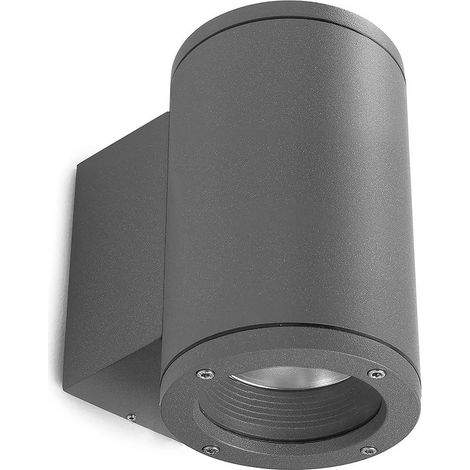 Aplique de pared SETH redondo doble emisión LED SMD AC 2x17,60 W 2270 lm 4000 K CRI80 IP65 Antracita (1/3)
