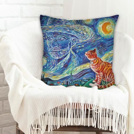 Housses de coussin en polyester résistante élégant pour canapé lit chaise décoratif de ferme la saint-valentin (1/5)