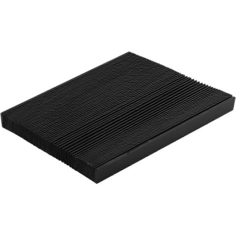 Protecteur de fraiseuse flexible pliable imperméable à l'huile, soufflet extensible jusqu'à 1,5 m, écran de protection lisse pour équipement de tournage, robuste et résistant. (1/5)