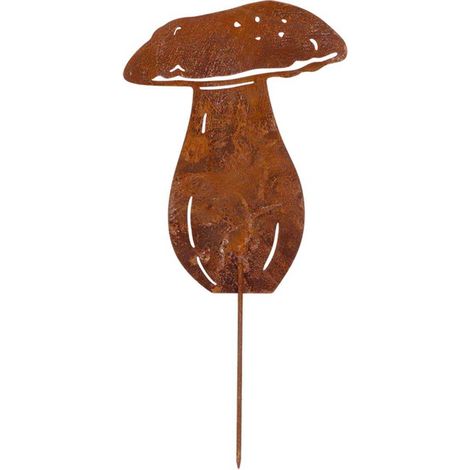Champignon en métal rouillé sur pic Cèpe