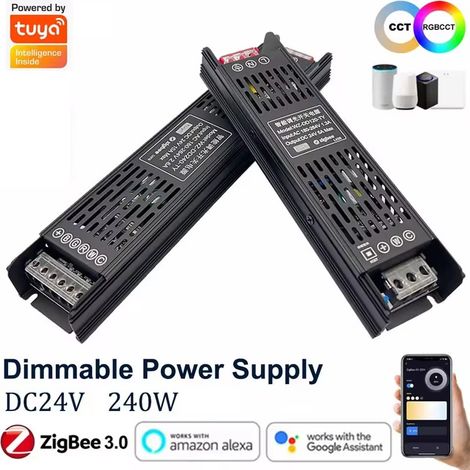 Tuya Alimentatore Smart Zigbee Driver LED 24V Dimmerabile 240W RGBCCT (1/5)