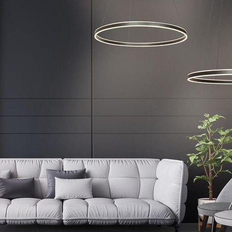 Steinhauer - hängeleuchte - Ringlux - schwarz - metall - Ø 80cm - (1/5)