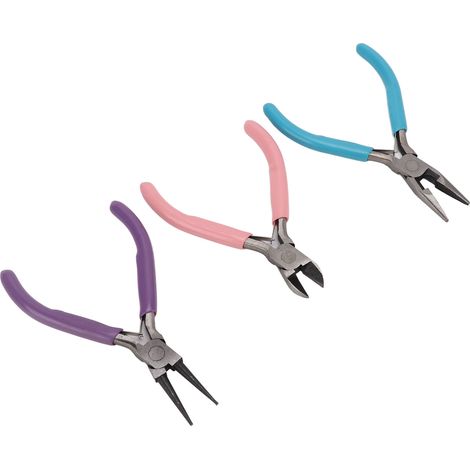 3Pcs Pliers Set High Carbon Steel Sturdy Durable Rustproof Wide Application Jewelry Pliers for DIY Jewelry Wire (1/5)