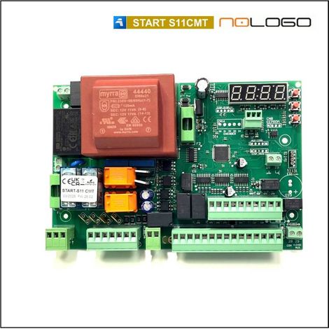 Panneau de commande numérique STARTS11CT 230 Vca – Compatible moteurs portails coulissants et battants – Affichage temps réel – 750W max – Nologo